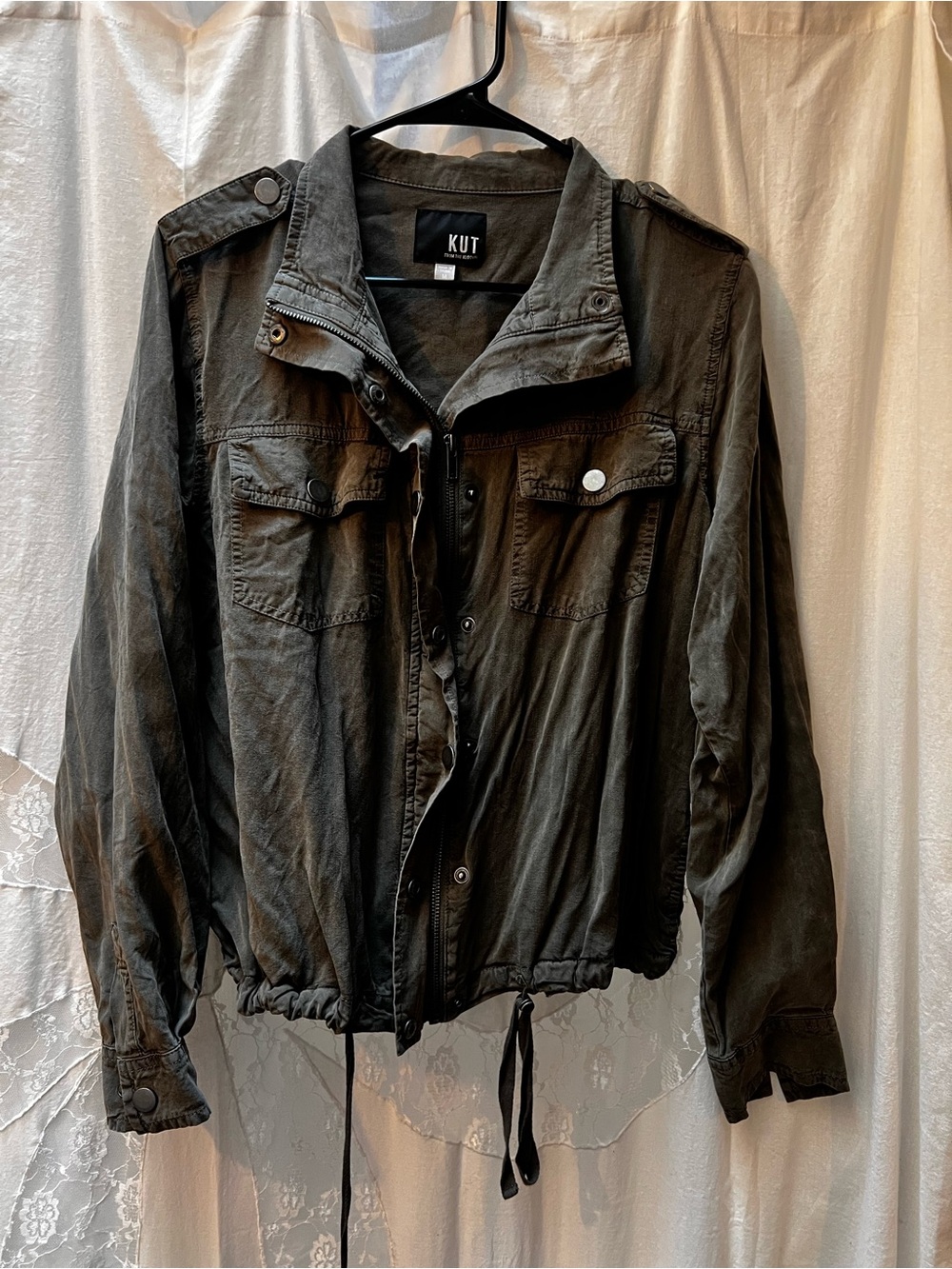 Kut from the Kloth Olive Green Utility Jacket